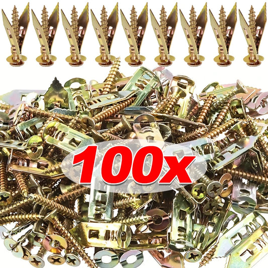 10/100 St. Selbstbohrende Trockenbauanker für Gipskarton DIY Befestigung