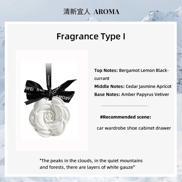 Eleganter Auto Hängelufterfrischer Blumen Design Ozean Duft