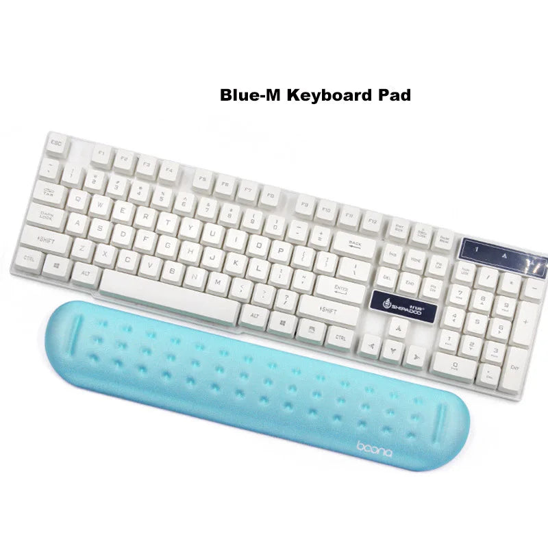 Handgelenkstütze aus Memory-Schaum mit Massagelöchern für Tastatur und Maus