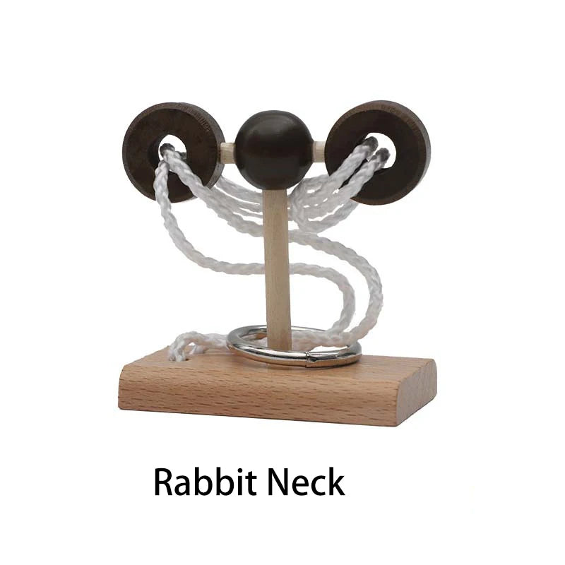 Kleines hölzernes Denkspiel Puzzle IQ Spiel Geschenk für Kinder und Erwachsene