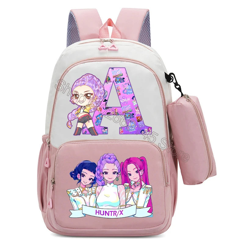 Kawaii Kinderrucksack mit bedruckter Stifttasche für Schule und Freizeit
