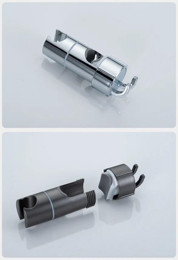 Einstellbarer Duschkopfhalter aus ABS Kunststoff mit Rotation und Schiene-Yabubest - Home & More