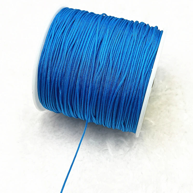 Nylon Schnur 0,4-1,5mm Makramee Kordel Geflochten DIY Schmuckband