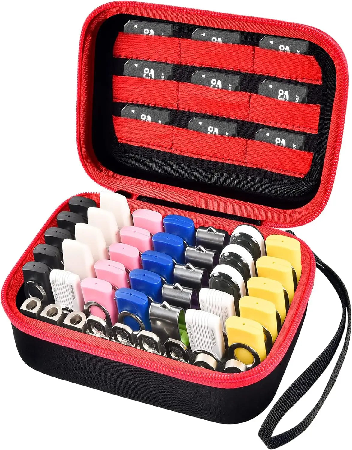 Organizer Tasche für USB Stick SD SDXC SDHC Speicherkarte Aufbewahrung