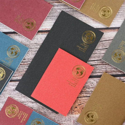 Eleganter Retro Folien-Gold Einband Nachfüllpapier für Notizbuch - Tagebuch