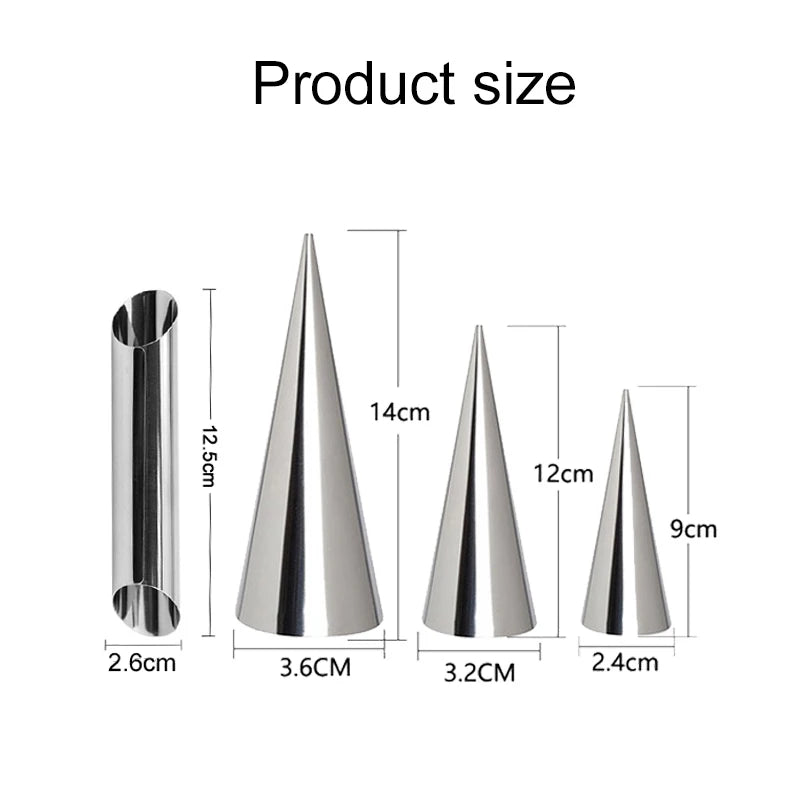 Edelstahl Backformen für knusprige Croissants und Desserts