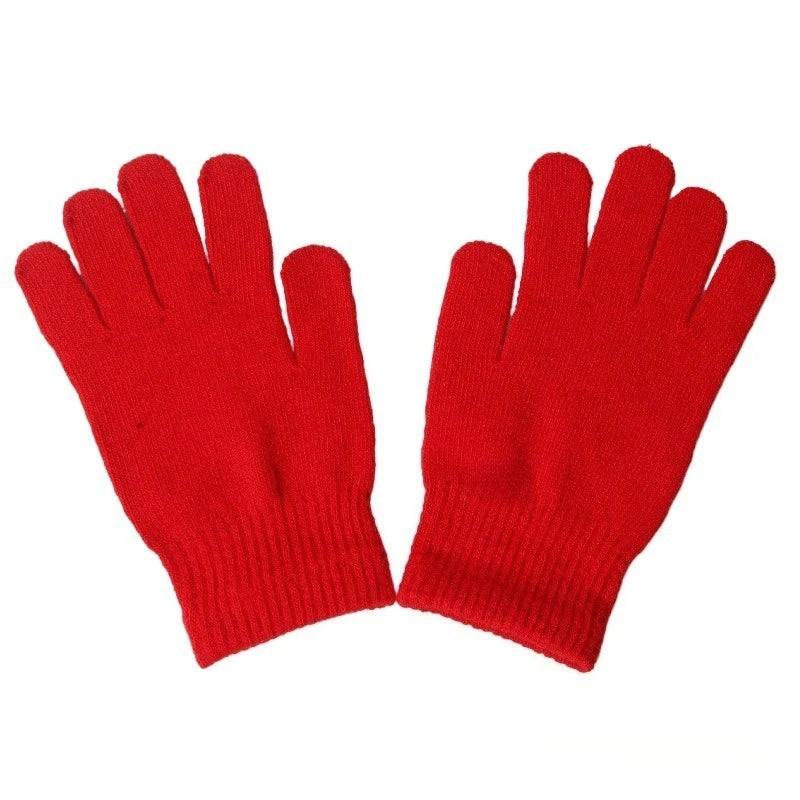 Unisex Strickmütze und Handschuhe Set für Winter und Cosplay
