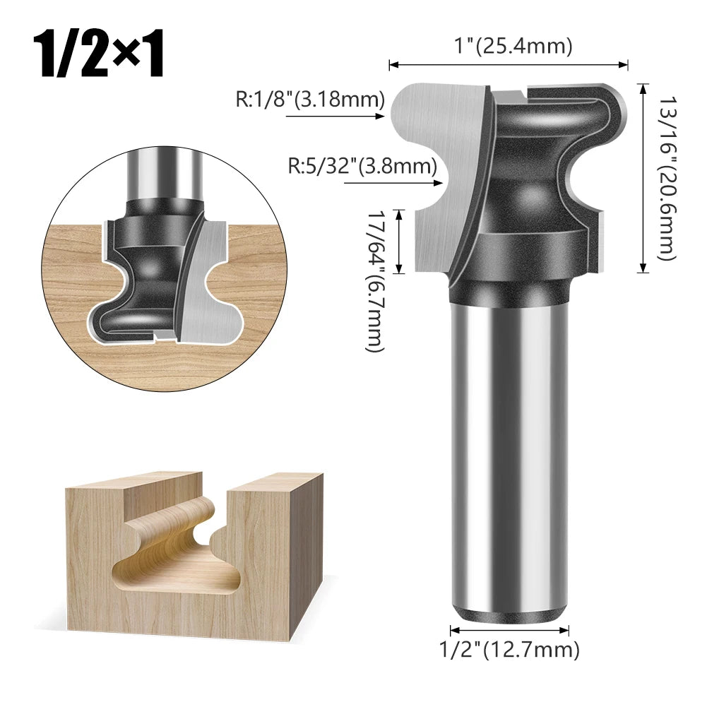 12mm Schaft Zwei Arc Nagel Clipper Router Bit für präzises Fräsen