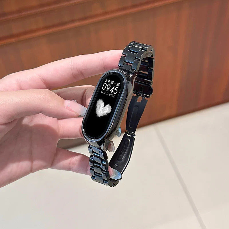 Edelstahl Ersatzarmband für Xiaomi Mi Band 3-7 – Stilvoll - Verstellbar