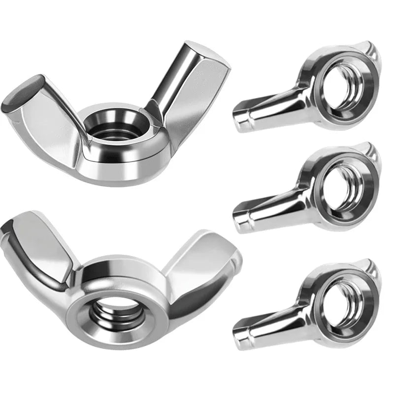 Flügelmuttern aus Edelstahl M3 bis M12 Schmetterlingsmuttern DIN315