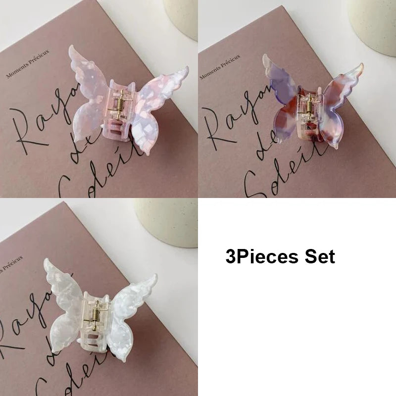 Vintage Acetat Haarspange Schmetterling – Trendiger Haarschmuck
