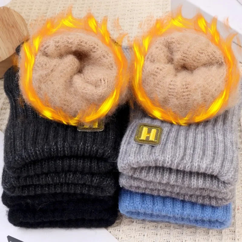 Gestrickte Thermo Halbfingerhandschuhe Für Damen Und Herren-Yabubestshop