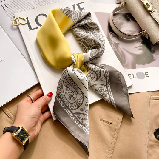 Modischer Hahnentritt Quadratschal für Damen – vielseitig tragbar