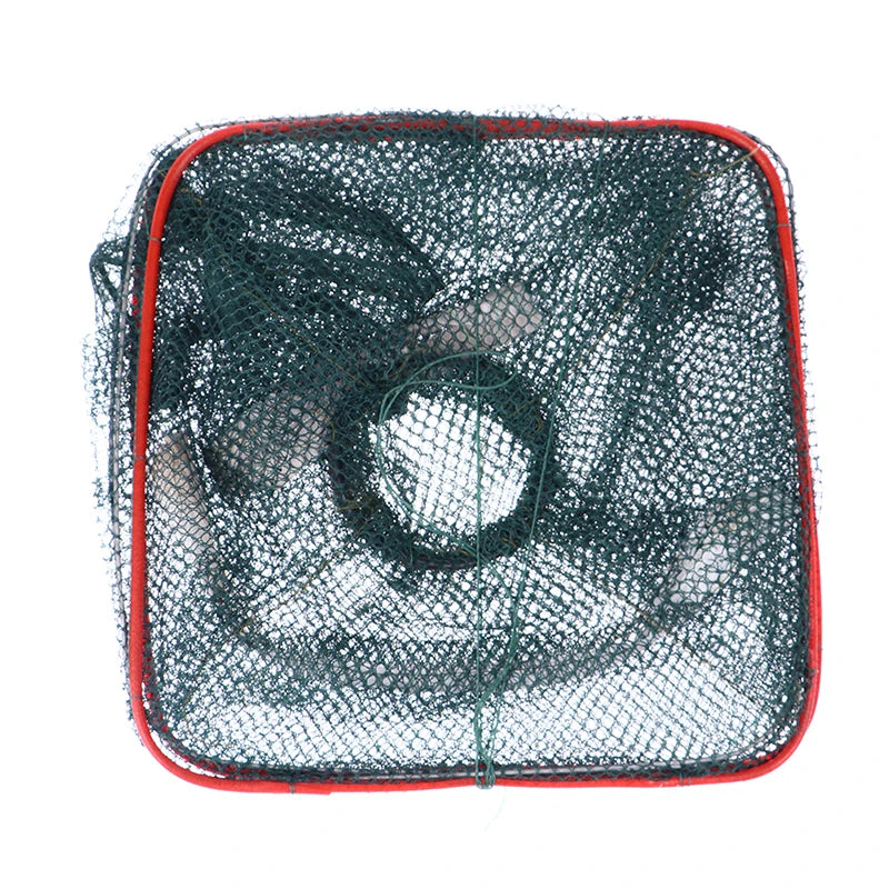 Tragbarer klappbarer Fischernetz-Tauch netz käfig für Fisch Nylon Stahldraht Garnelen schiff Falle für Fischernetz Hände Fallen käfig-Yabubest - Home & More