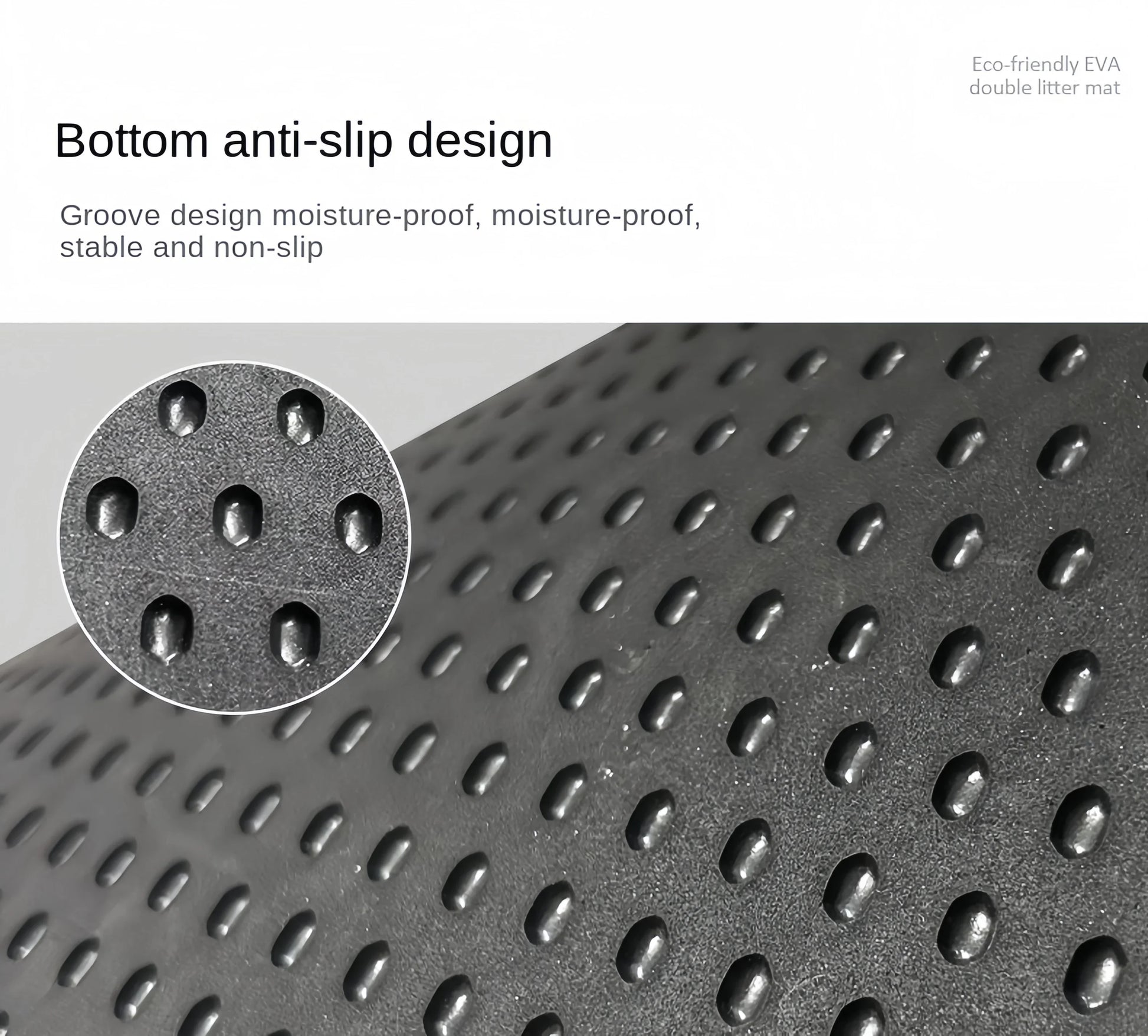 Katzenstreu Matte Doppelschicht Wasserdicht Rutschfest Einfach Reinigen