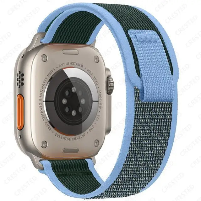 Nylon Trail-Loop Armband kompatibel für Smartwatches 38-49 mm Unisex