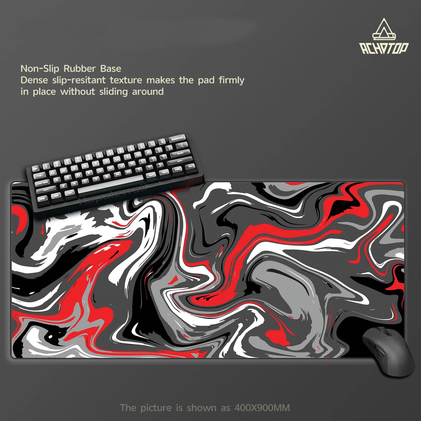 Großes Gaming Mauspad Strata Liquid Line Rutschfest Schreibtischunterlage