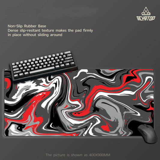 Großes Gaming Mauspad Strata Liquid Line Rutschfest Schreibtischunterlage