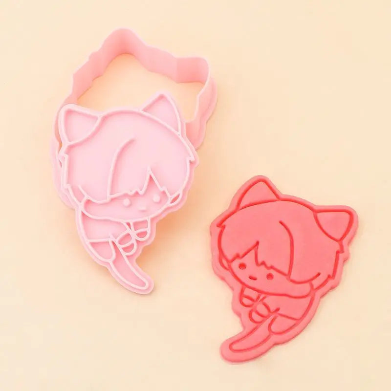 Keksform mit Anime Rändelwerkzeug für kreative Kekse