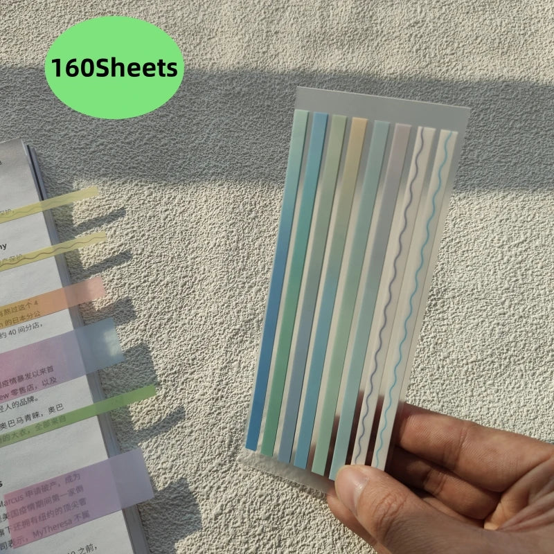 160/180x Seitenmarkierungen Haftnotizen - Wiederverwendbare Akten Index Aufkleber Tabs