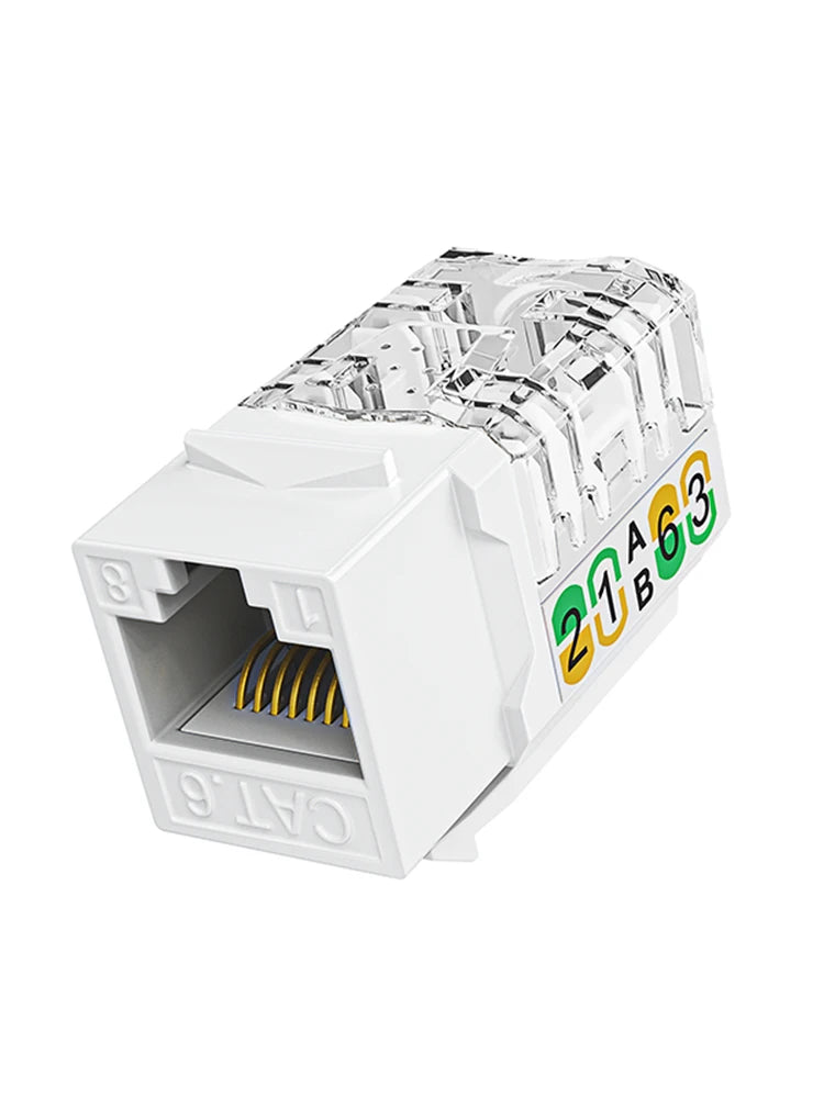 RJ45 Cat6 Keystone Buchsen 90 Grad Ethernet Punch Down Adapter Slim