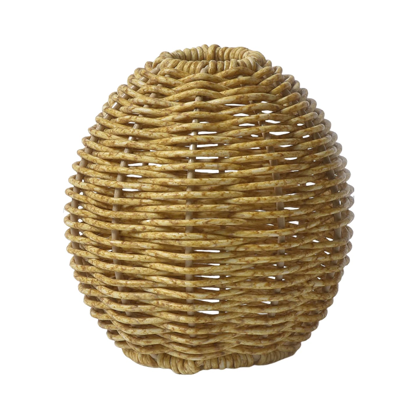 Handgewebte Kunststoff Vase Rattan Optik für kreative Blumenarrangements