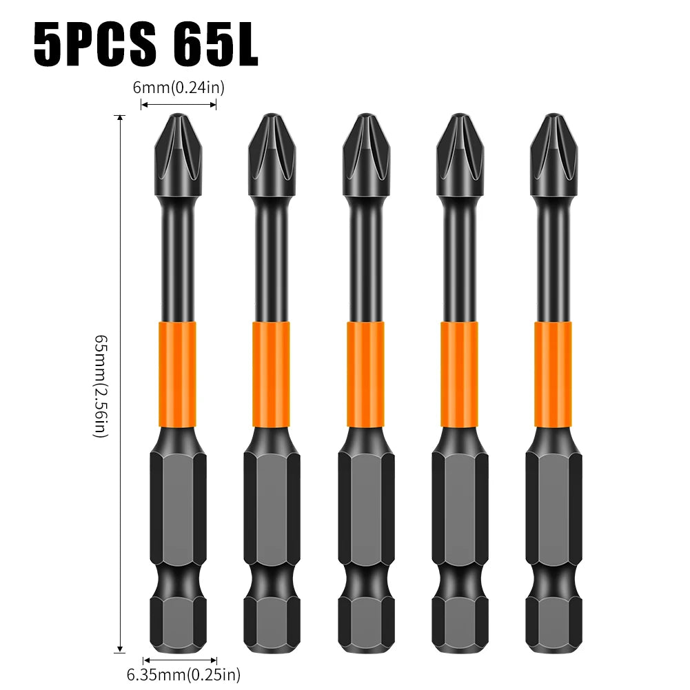 PH2 Kreuzdrehmomentkopf Schraubendreher S2-Stahl magnetisch rutschfest