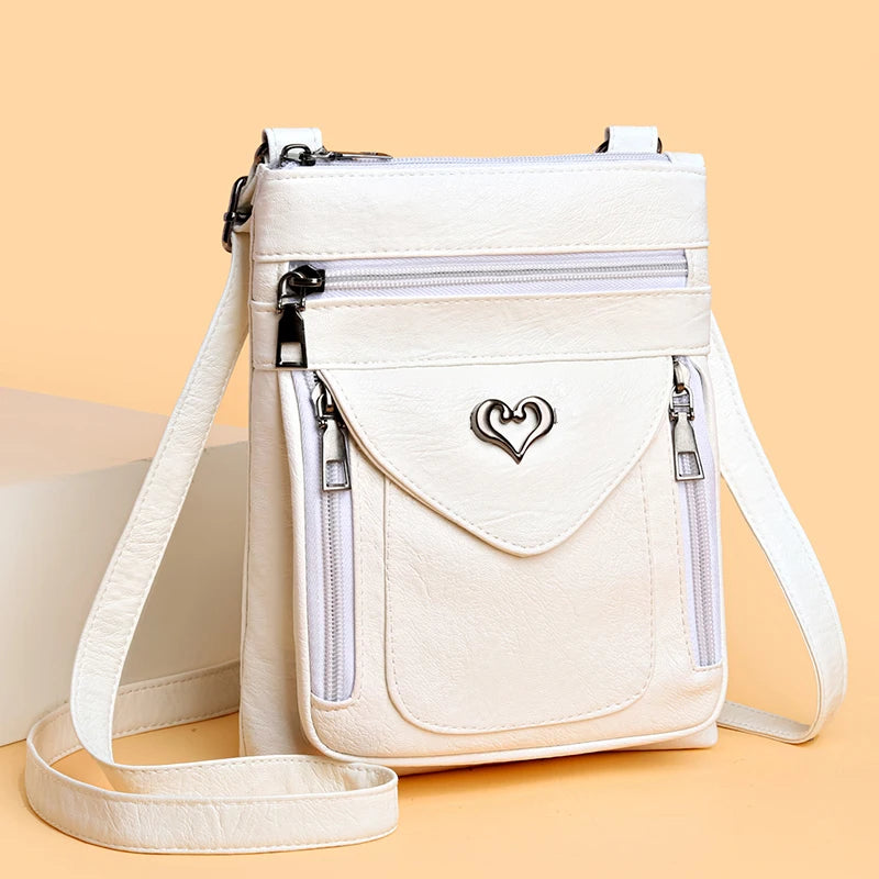 Kleine Umhangetasche Handytasche Minitasche für Damen aus Textil