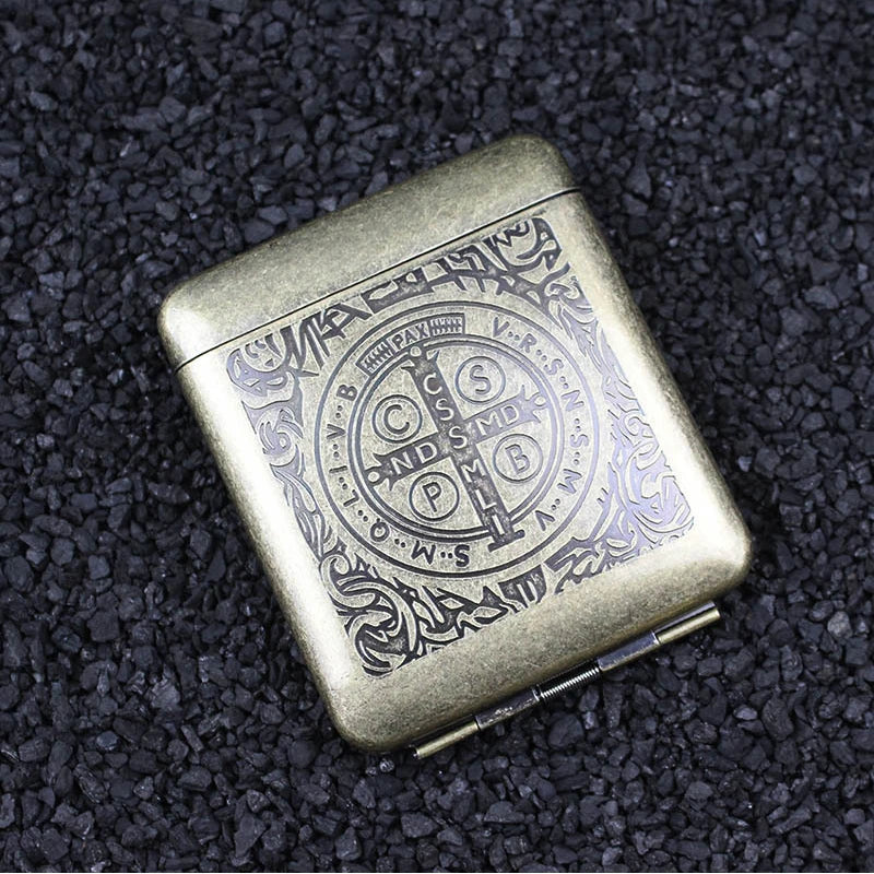 Metall Zigarettenetui mit Adler Muster für 20 Zigaretten