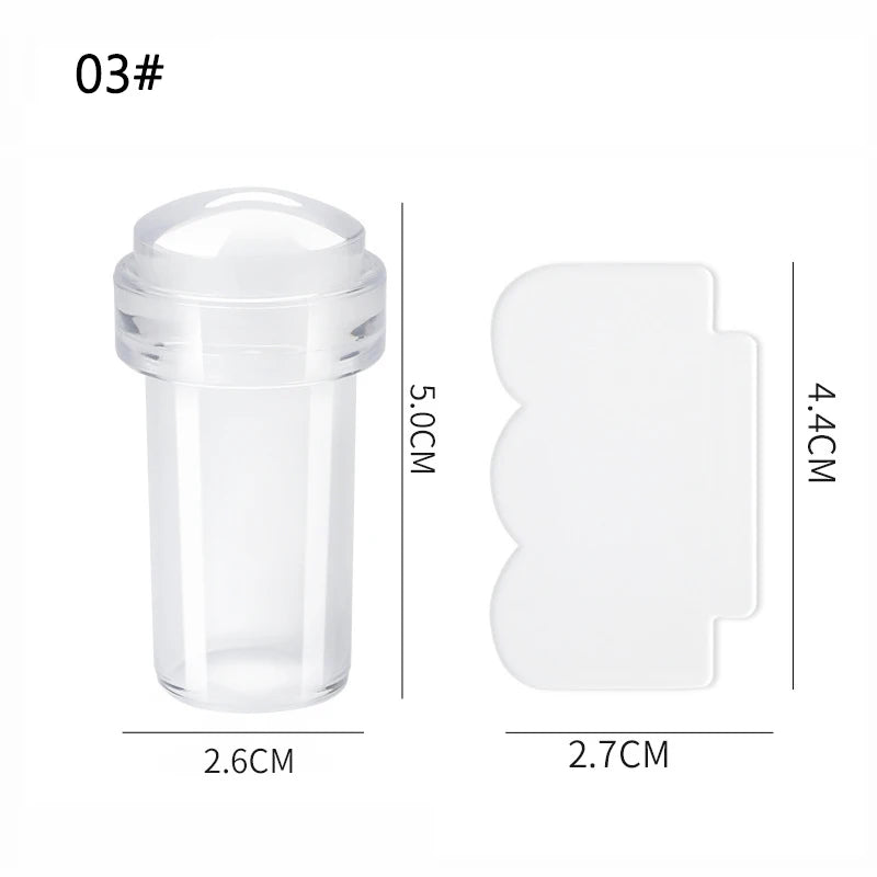 Kunstnägel Stamping Platten Kit mit Schablonen und Zubehör