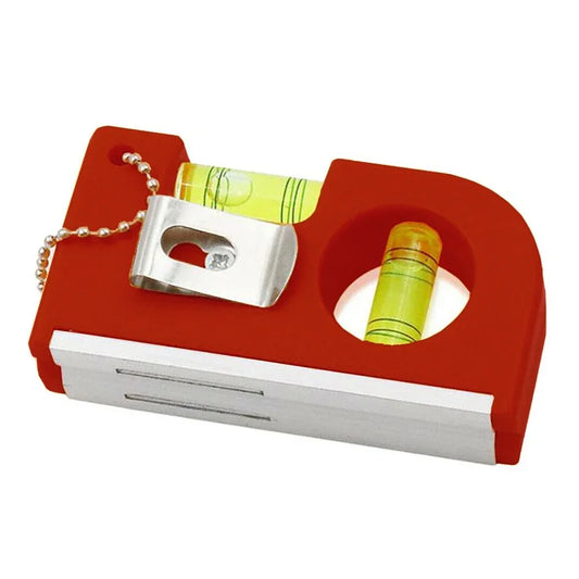 Mini Wasserwaage Schlüsselanhänger 2-in-1: Horizontal & Vertikal Messung