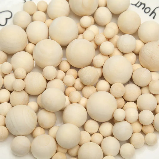 Natürliche Holzperlen ohne Loch für kreative Bastelarbeiten