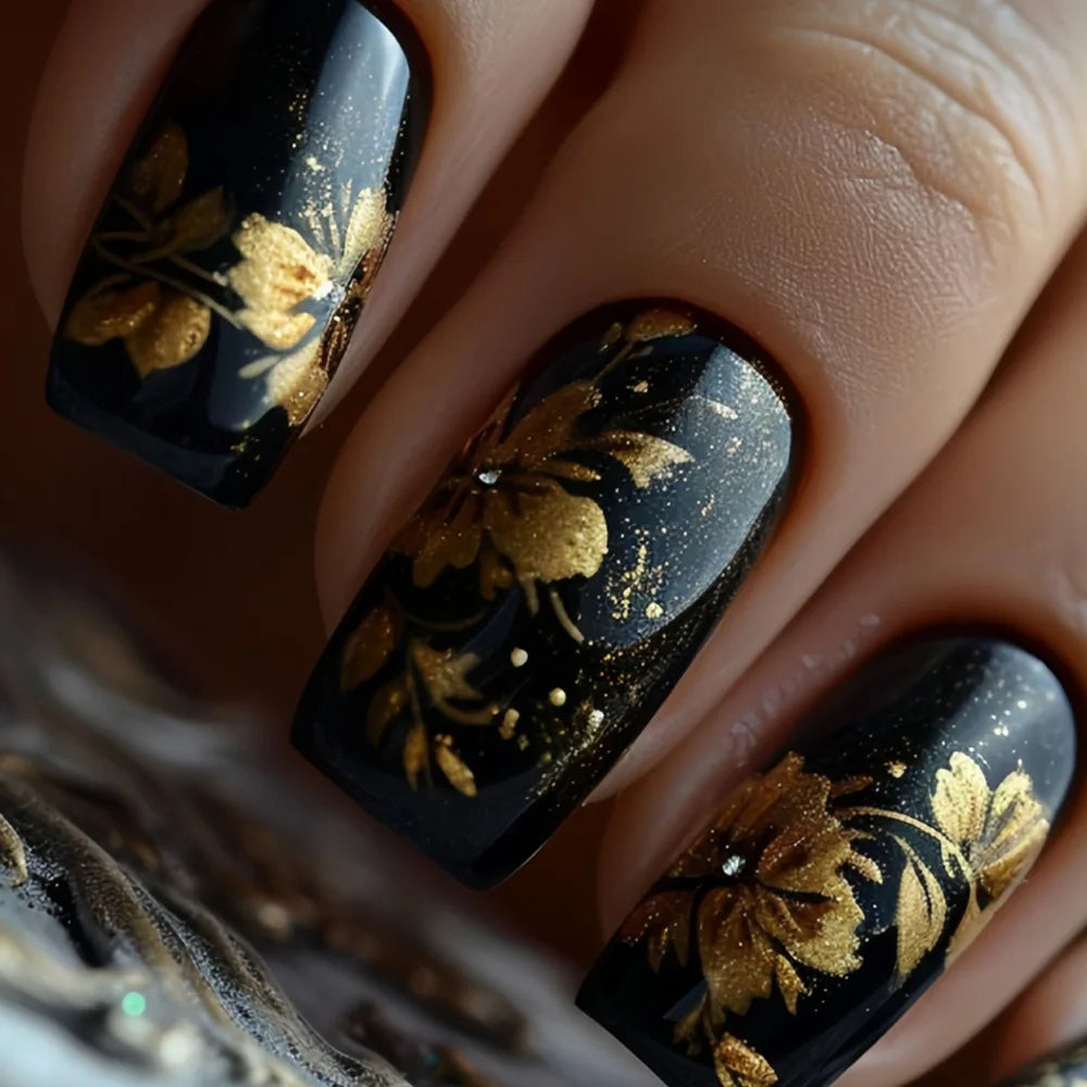 24 Stück Ballett Künstliche Nägel mit Kleber Ombre French Design