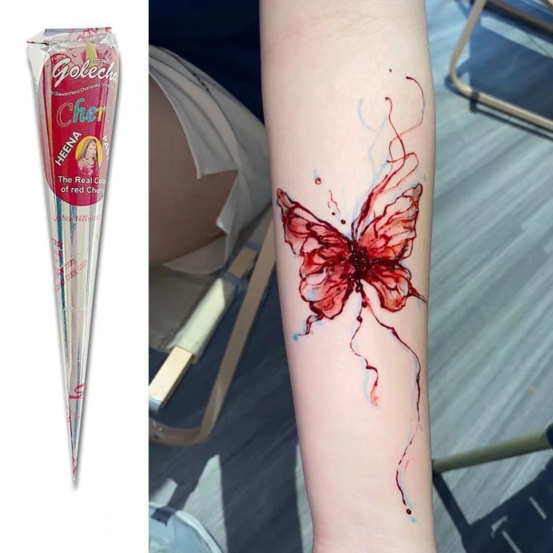 25g Mehrfarbiger Henna Kegel Tattoo Paste für temporäre Körperkunst