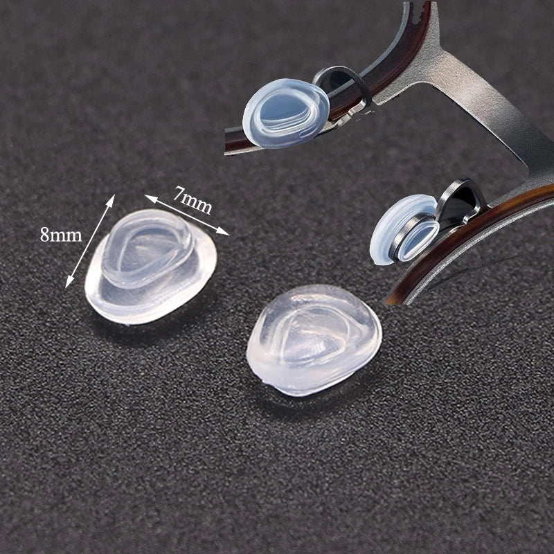 250 Paar superweiche Luftkammer Silikon Nasenpads für optische Brillen