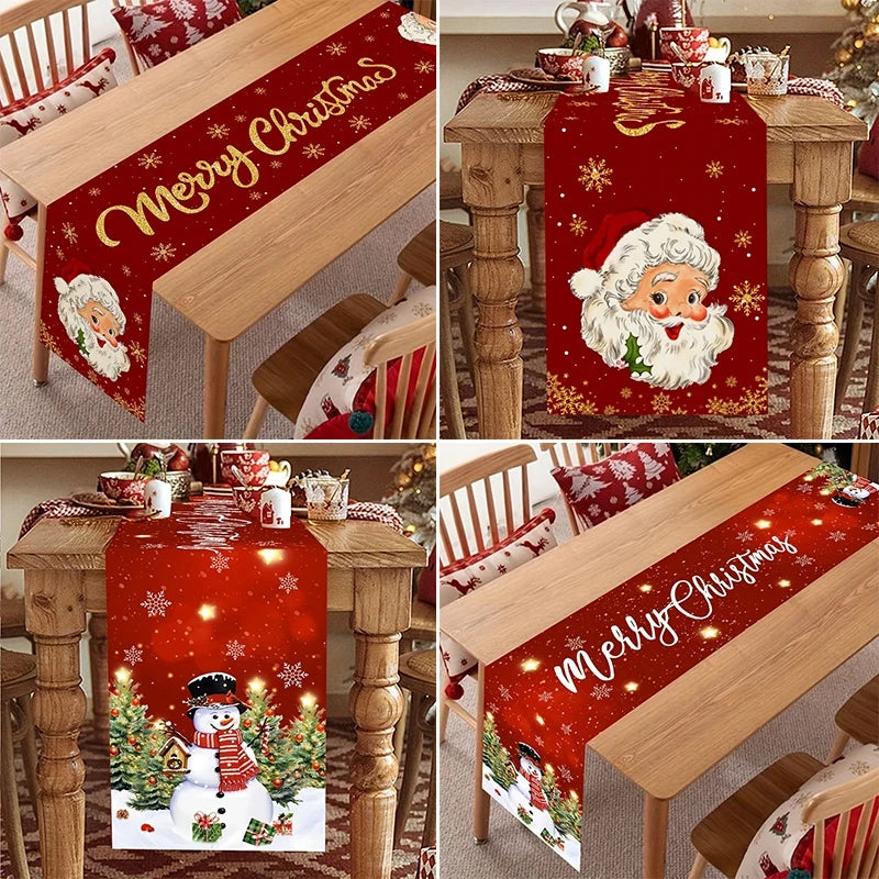 Weihnachtlicher Tischläufer aus Polyester für festliche Anlässe