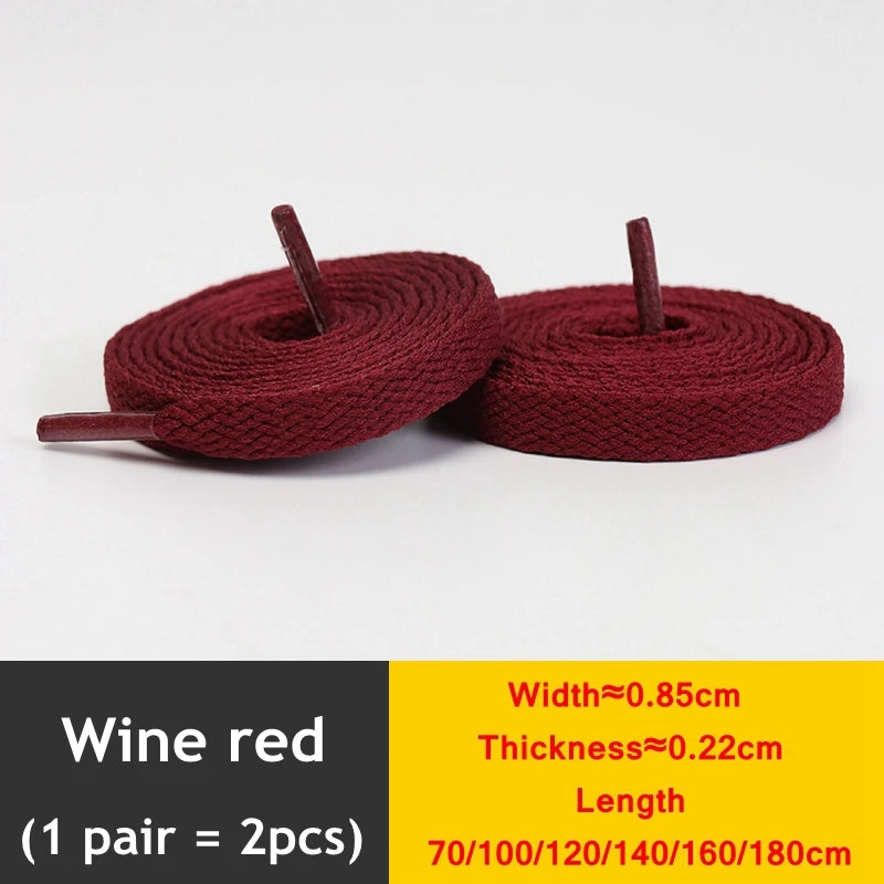 1 Paar flache verdickte Schnürsenkel für High-Top-Sneaker in 25 Farben