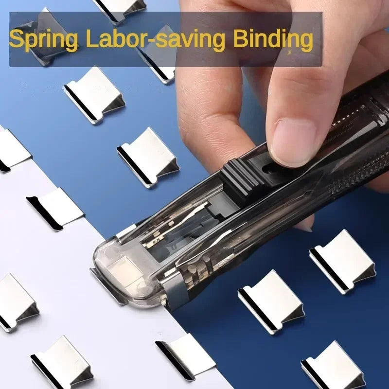 Push-Clip Hefter klammerlos für Dokumente & Notizen - Büro Schule Organizer