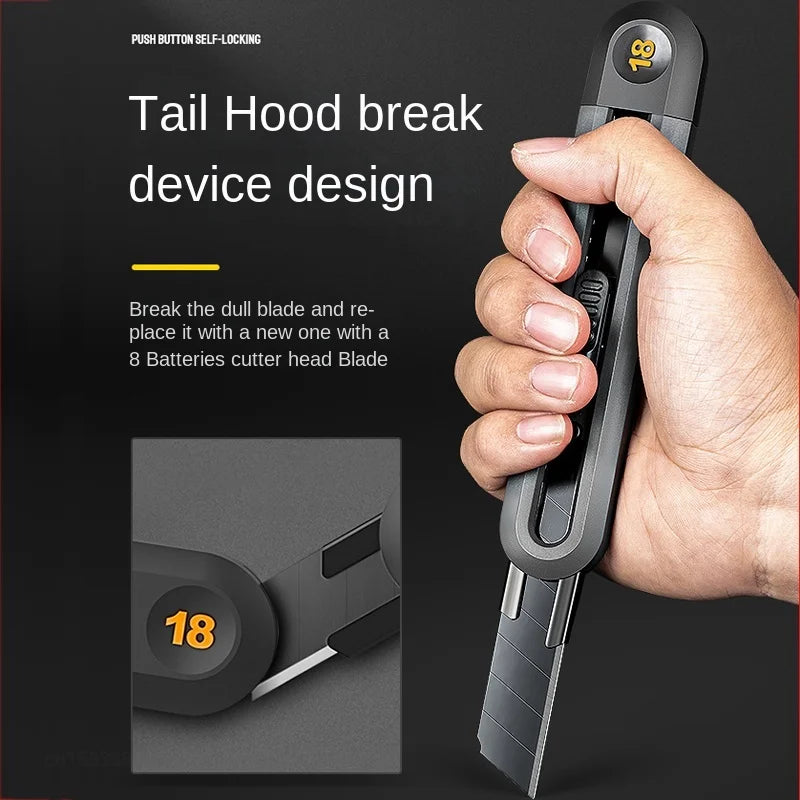 Snap-off Allzweckmesser mit einziehbaren Klingen in 9 mm und 18 mm