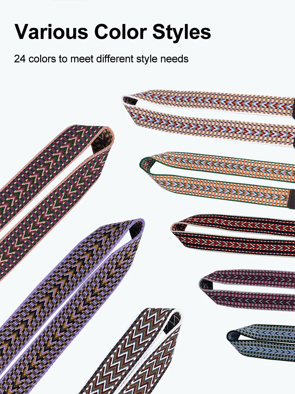 Verstellbarer ethnischer Kameragurt für komfortablen Schultertrag