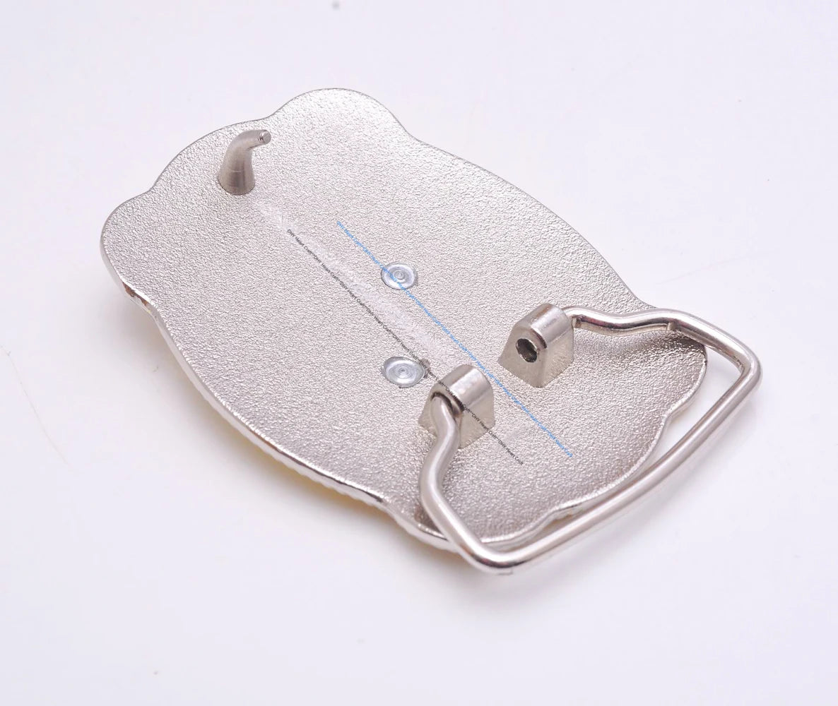 Ihr Statement für den Western-Look: Robuste Gürtelschnalle mit Bullenmotiv