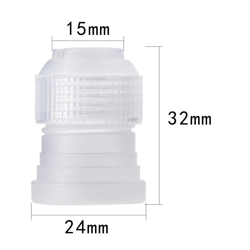 Wiederverwendbare Silikon Spritzbeutel Set mit 24 Düsen für Kuchen Deko