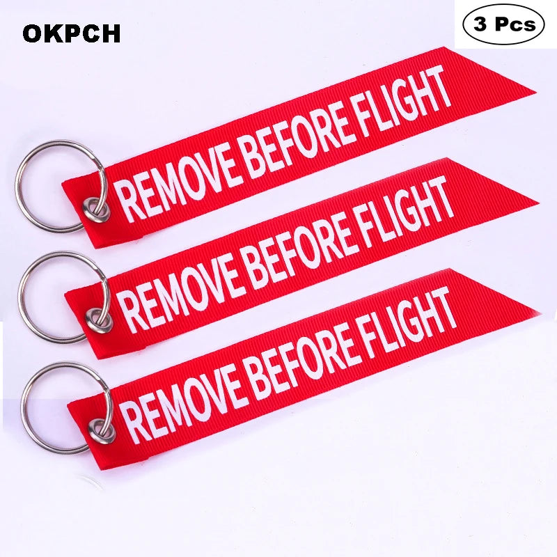 3-teiliges Schlüsselanhänger Set Bestickte Metallanhänger für Autos Motorräder