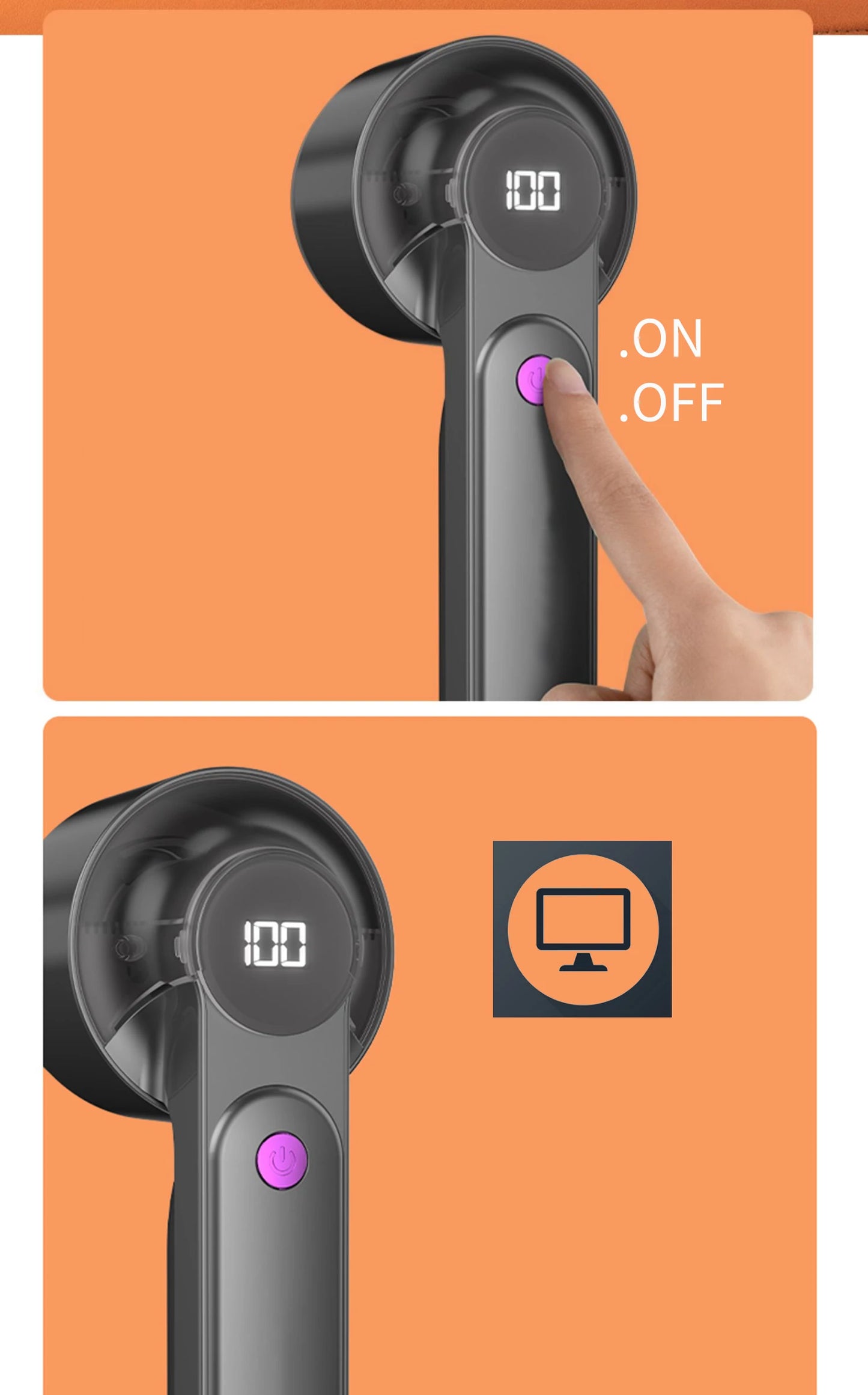 Elektrischer tragbarer Flusenentferner mit Akku und USB Ladung