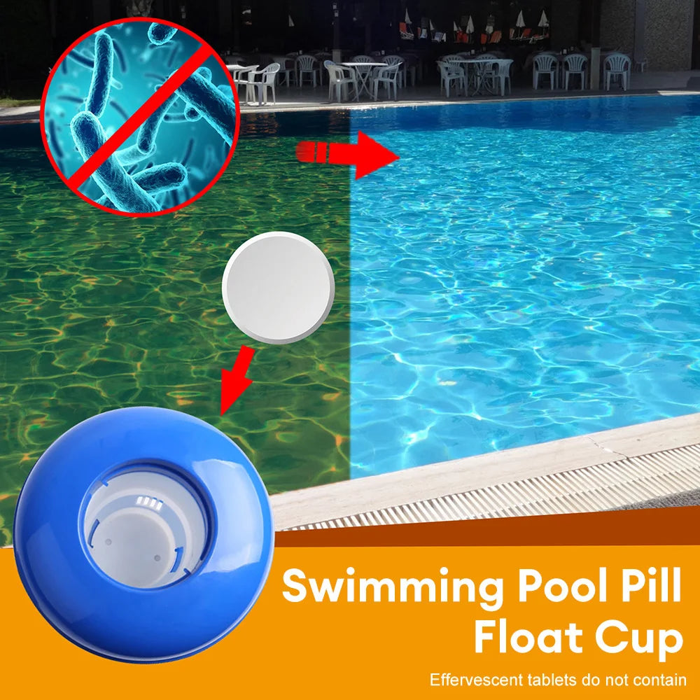 Effizienter schwimmender Pool-Chemiespender aus ABS für Chlor - Brom