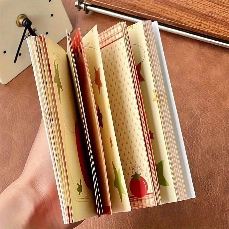 Notizbuch mit Tomatenmotiv, 64 bunte Seiten für DIY, Tagebuch - Scrapbooking