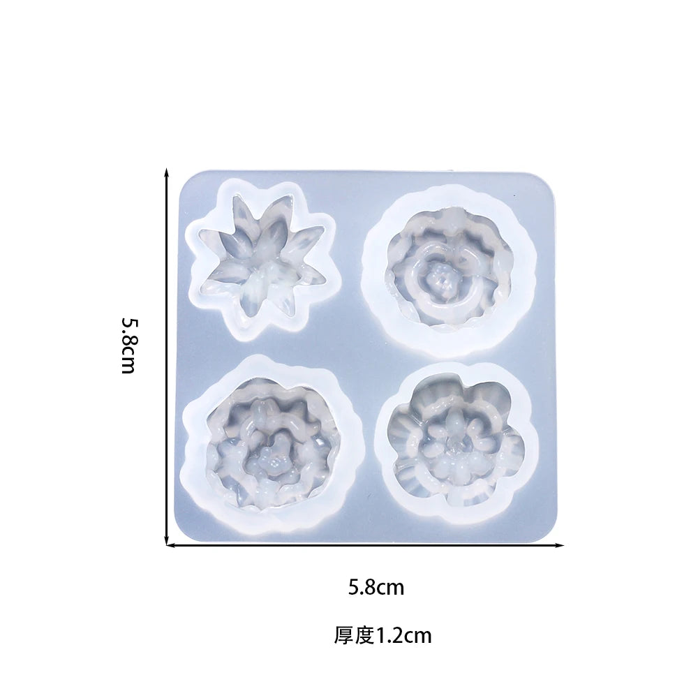 Herz Anhänger Silikonform für DIY Epoxidharz Schmuck Gussform Set