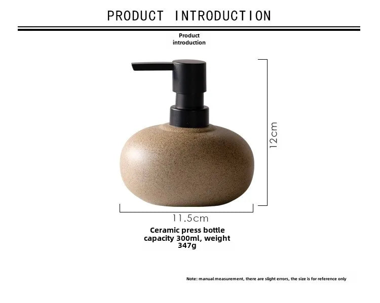Keramik Spenderflasche für Lotion und Flüssigseife 300ml