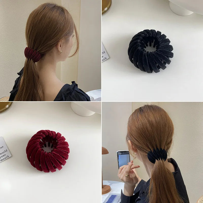 Modisches Vogelnest Haarclip-Set 2 Stück – Stylischer Halt für Pferdeschwanz