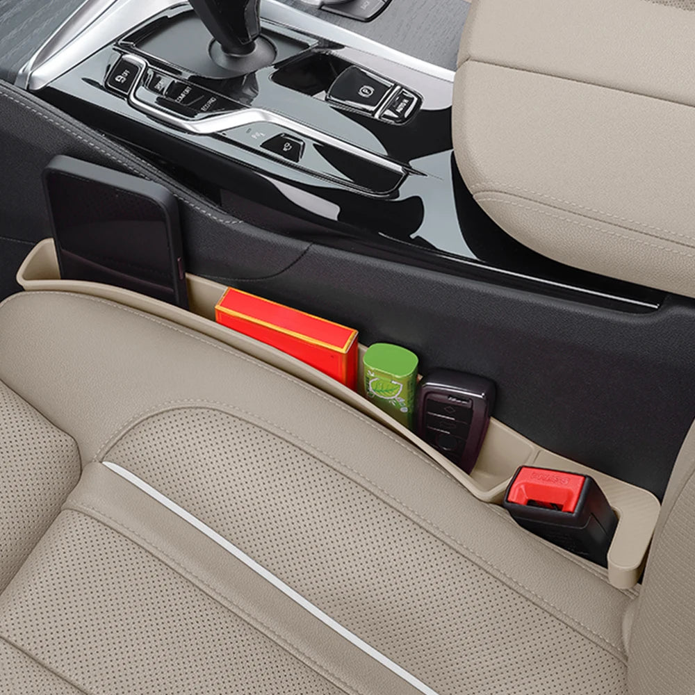 2er Set Auto Sitzlücken Füllbox – Organizer für Handy & Kleinteile